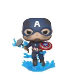 Funko Pop! Marvel: Avengers Endgame - Captain America With Broken Shield & Mjolnir #573 Bobble-Head Vinyl Figure