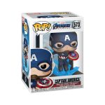 Funko Pop! Marvel: Avengers Endgame - Captain America With Broken Shield & Mjolnir #573 Bobble-Head Vinyl Figure - Image 2