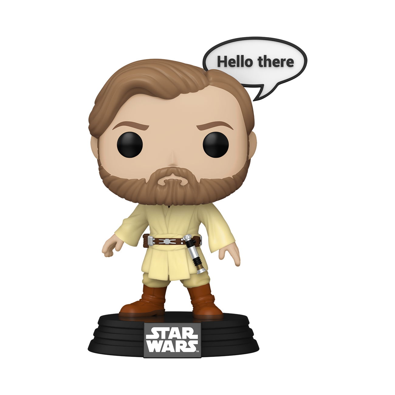 101376_83595_Primary Funko Pop! Disney Star Wars: Sayings - Obi-Wan Kenobi #781 Bobble-Head Vinyl Figure - Image 1